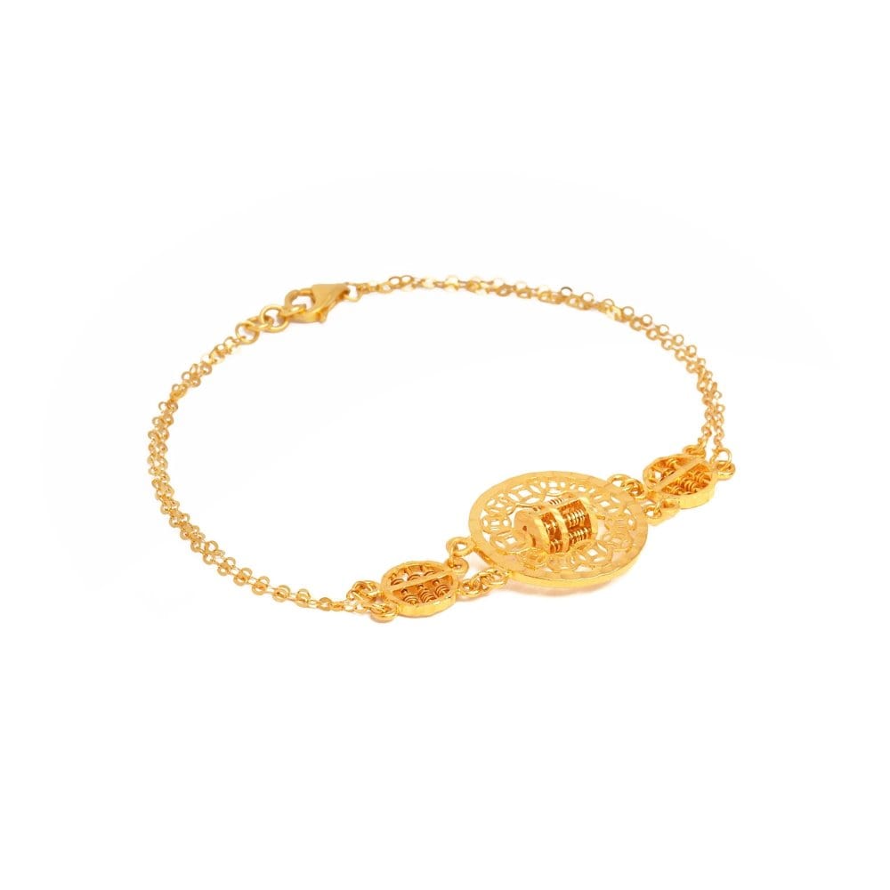 916 GOLD WEALTH 360 GOLD ABACUS BRACELET – Chiang Heng