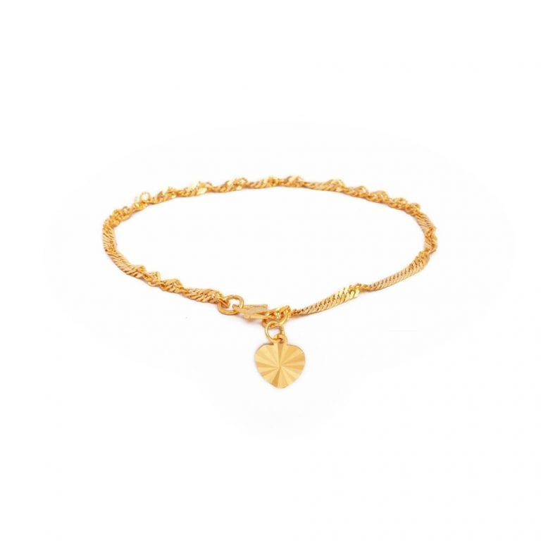 916 Gold Singapore Bracelet 水波手链 – Chiang Heng