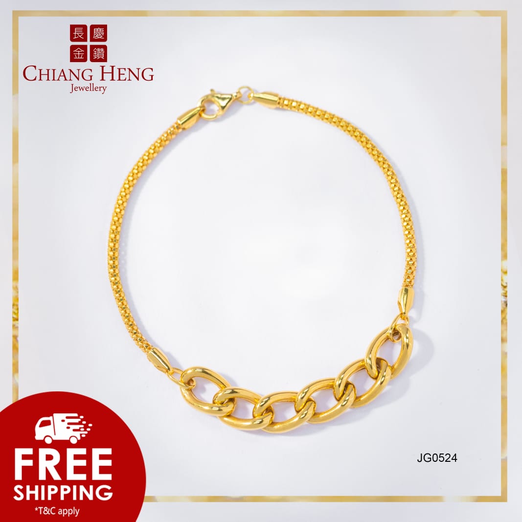 Retailer of 916 gold handmade design bracelet | Jewelxy - 223926